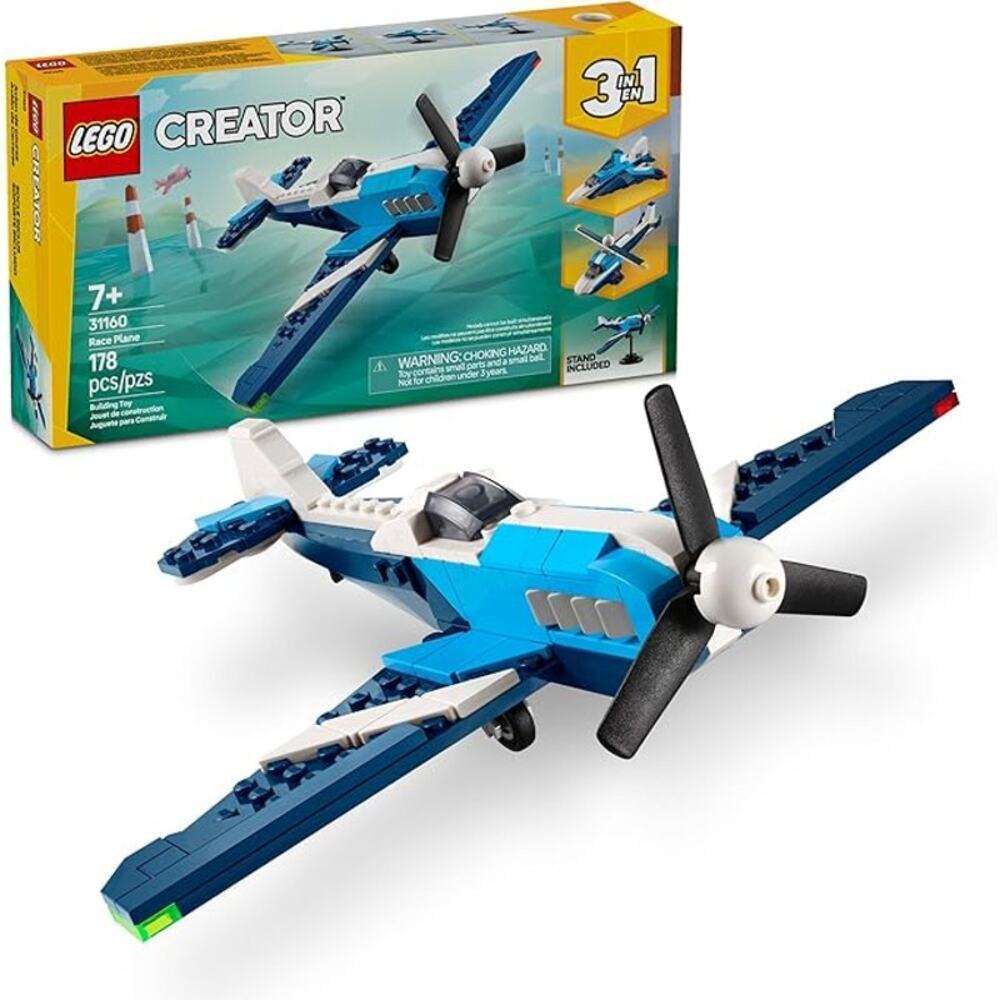 LEGO Creator 3 in 1 Aircraft Toy Building Set Plane Jet Helicopter Kids Gift